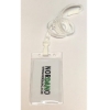 Bilde av Card holder / carrying case soft plastic 86 x 54 mm. white top / clear with a white lanyard. (60270312/60270302)+60270502vud (DE,SE,NO,FI,RO,PL)