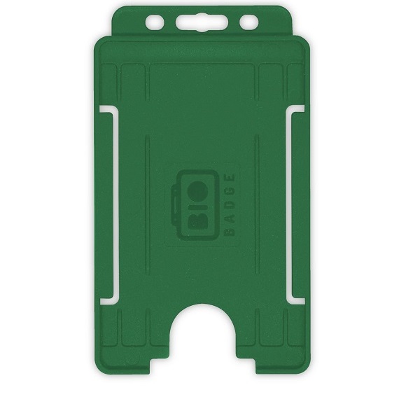 Bilde av Bio badge Cardholder/carrying face open plastic green (vertical/portrait). 60270476 (DE,SE,NO,FI,RO,PL)